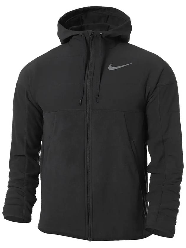 Men's Full Zip Hood Therma Fit Fleece Winterized Black DD2128 010 - NIKE - BALAAN 6