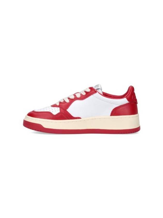 Women's Medalist Bi-Color Low-Top Sneakers Red - AUTRY - BALAAN 4