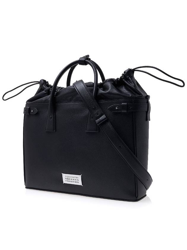 5AC Drawstring Tote Bag Black - MAISON MARGIELA - BALAAN 3