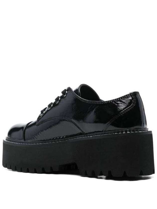 Liu Jo Shiny Black Calfskin Shoes With Laces - LIU JO - BALAAN 3