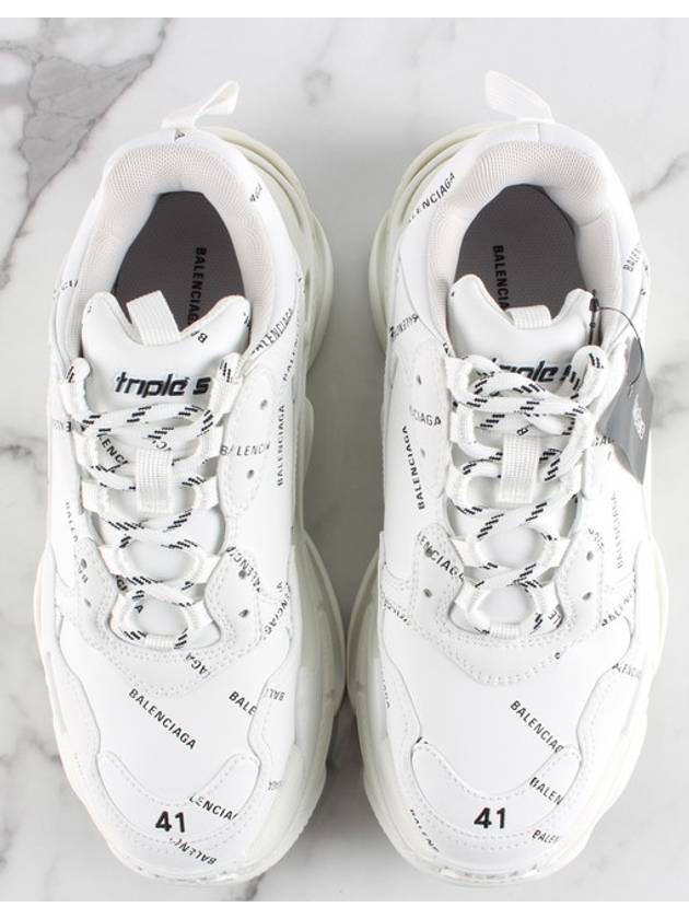 My Multi Logo Triple S White 41 Domestic 260 - BALENCIAGA - BALAAN 9