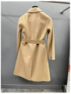 Pauline Belt Silgle Coat Beige - MAX MARA - BALAAN 4