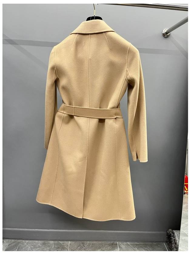 Pauline Belt Silgle Coat Beige - MAX MARA - BALAAN 4