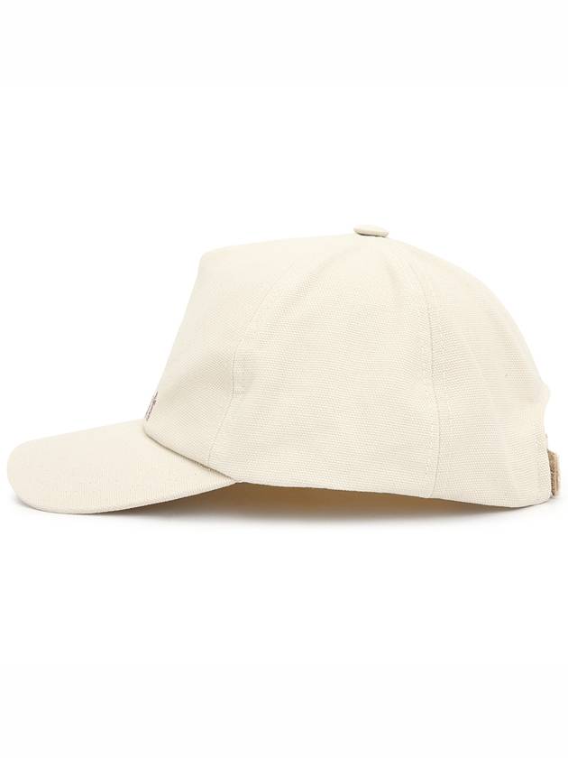 Tyron Glitter Logo Ball Cap Beige - ISABEL MARANT - BALAAN 4