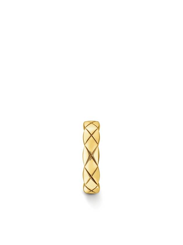 Coco Crush COCO CRUSH single earring 18K yellow gold quilted motif earring J12157 - CHANEL - BALAAN 2