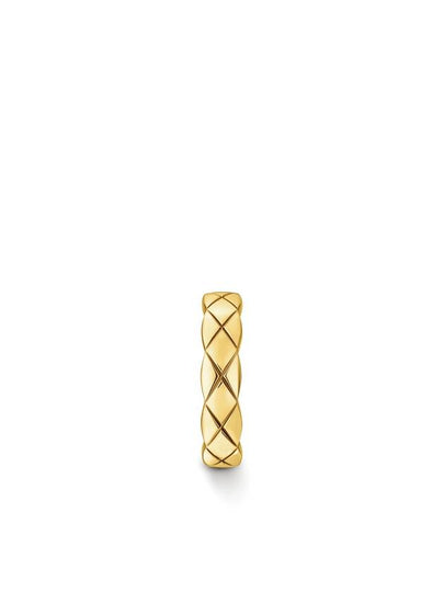 Coco Crush COCO CRUSH single earring 18K yellow gold quilted motif earring J12157 - CHANEL - BALAAN 2