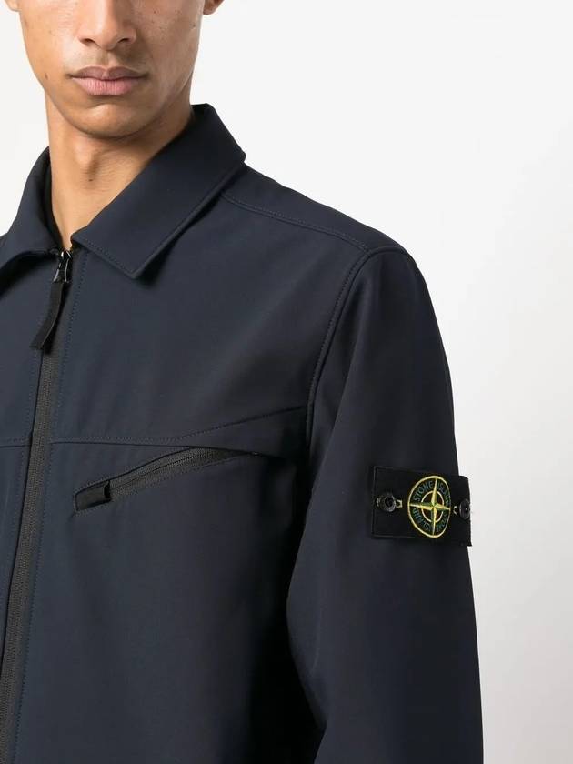 Light Soft Shell Shirt Jacket Navy - STONE ISLAND - BALAAN 3