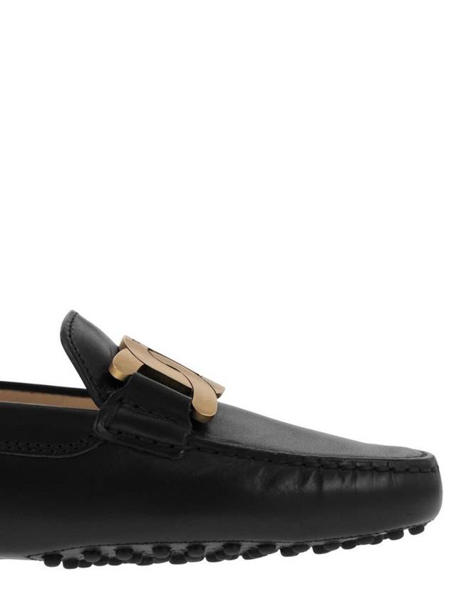 Women's Kate Gommino Leather Driving Shoes Black - TOD'S - BALAAN 9