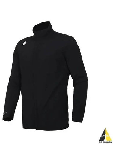 BASEBALL SM421ZWBO1 Full Zip Up Long Sleeve Windbreaker Black - DESCENTE - BALAAN 1