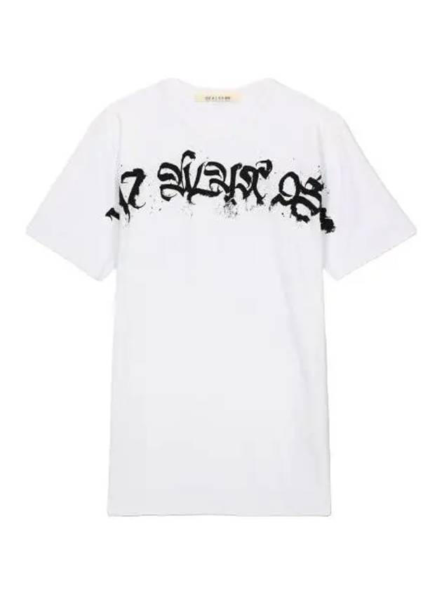 graphic logo short sleeve t shirt white tee - 1017 ALYX 9SM - BALAAN 1