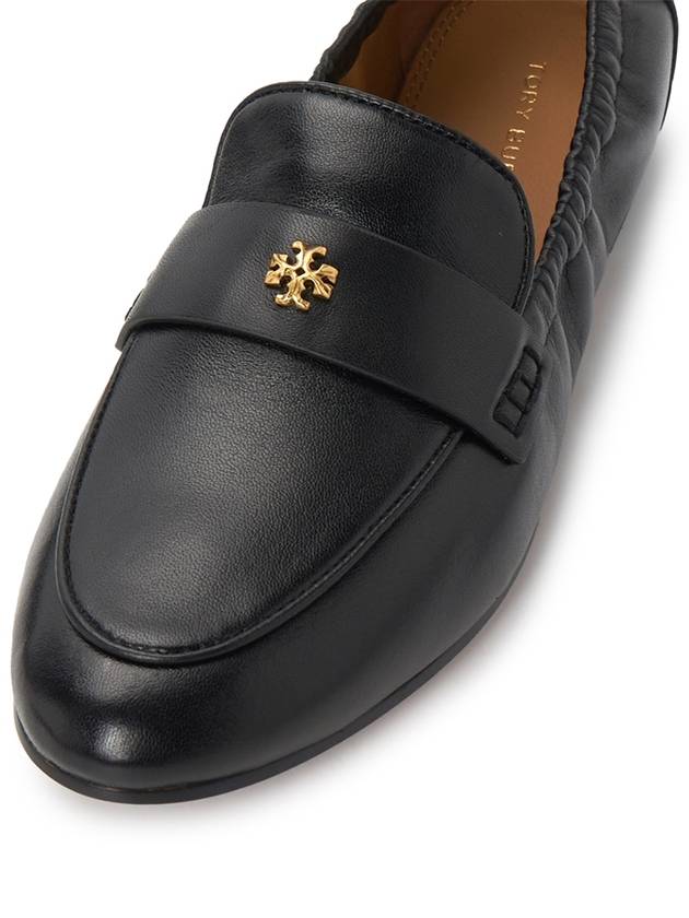 Ballet Double T Napa Leather Loafers Black - TORY BURCH - BALAAN 8