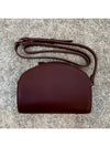 Demiloon Mini Half Moon Cross Bag Burgundy - A.P.C. - BALAAN.