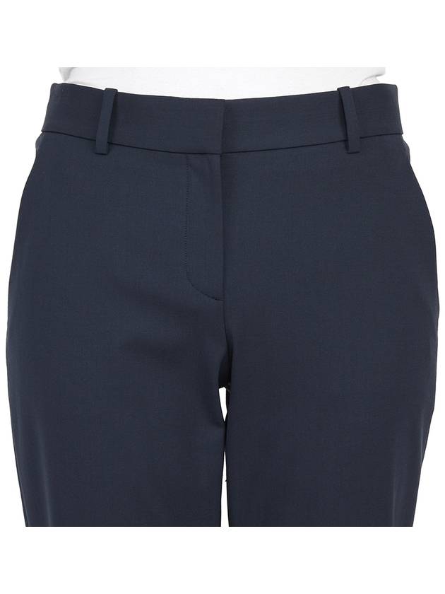 Women's Good Wool Treeca Crop Pants Navy - THEORY - BALAAN 7