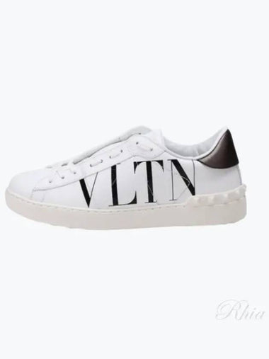 7XVTL5SN006 LAS Men s VLTN Logo Open Sneakers Shoes XY2S0830 PST - VALENTINO - BALAAN 1