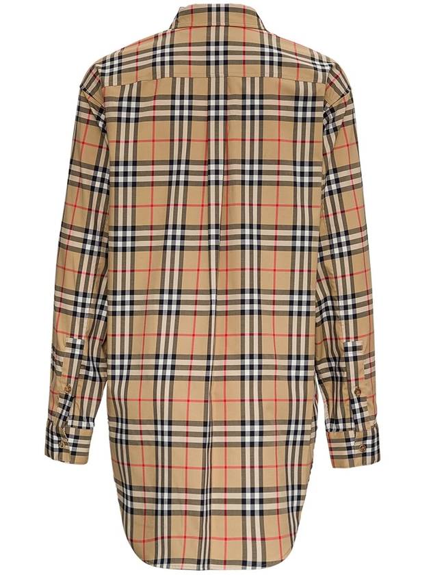 Vintage Check Overfit Shirt Beige - BURBERRY - BALAAN 3