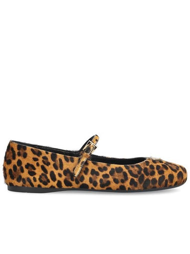 Honey Printed Leather Ballerinas - PRADA - BALAAN 1