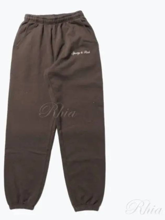 Syracuse Sweatpants Chocolate SWAW2330CH 10 - SPORTY & RICH - BALAAN 1