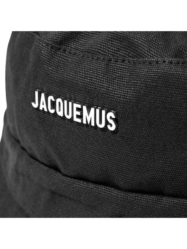 Le Bob Gadjo Bucket Hat Black - JACQUEMUS - BALAAN 4