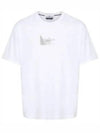 Logo Print Short Sleeve T-Shirt White - STONE ISLAND - BALAAN 2