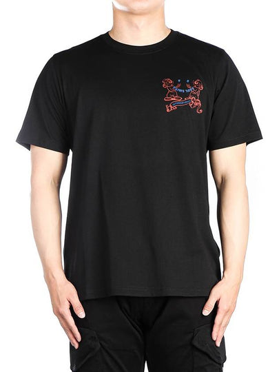 International Print Short Sleeve T-Shirt Black - PAUL SMITH - BALAAN 2