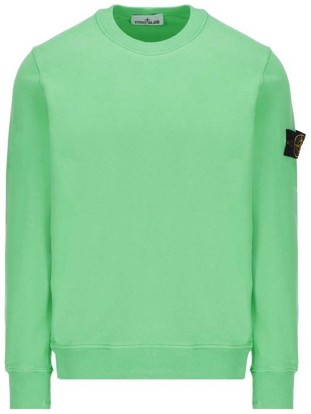 Wappen Patch Crew Neck Sweatshirt Green - STONE ISLAND - BALAAN 1