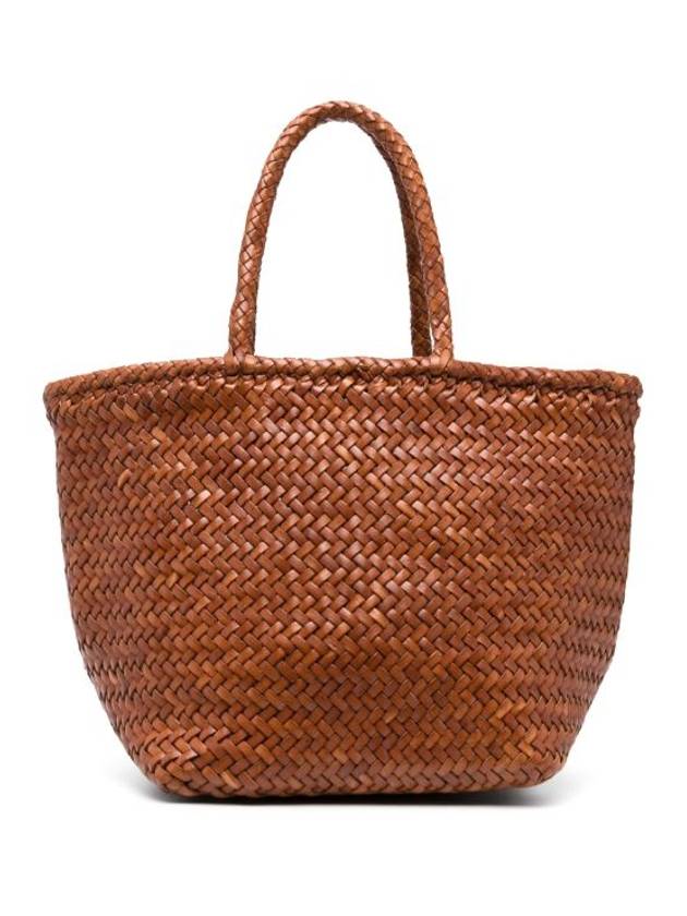 Grace Small Leather Basket Tote Bag Tan - DRAGON DIFFUSION - BALAAN 2