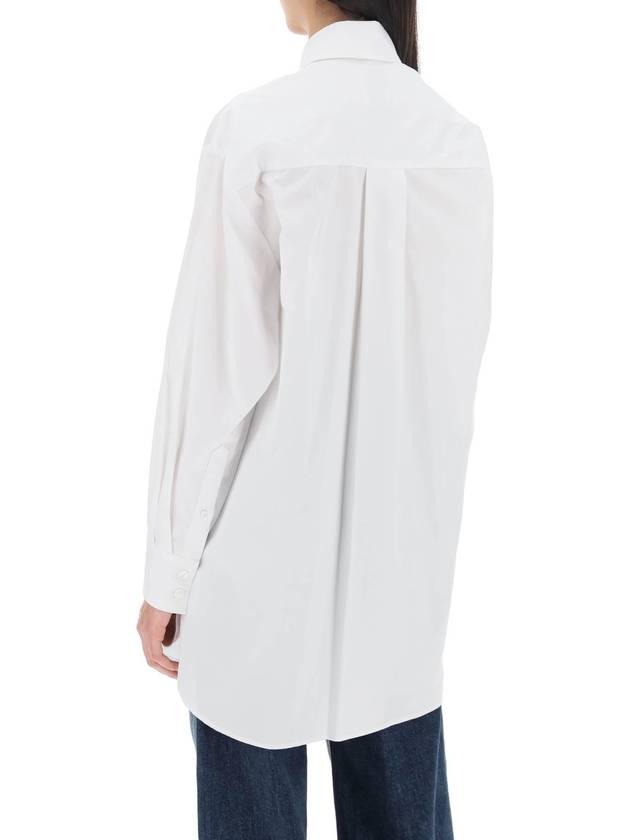 Cylvany Maxi Long Sleeve Shirt White - ISABEL MARANT - BALAAN 4