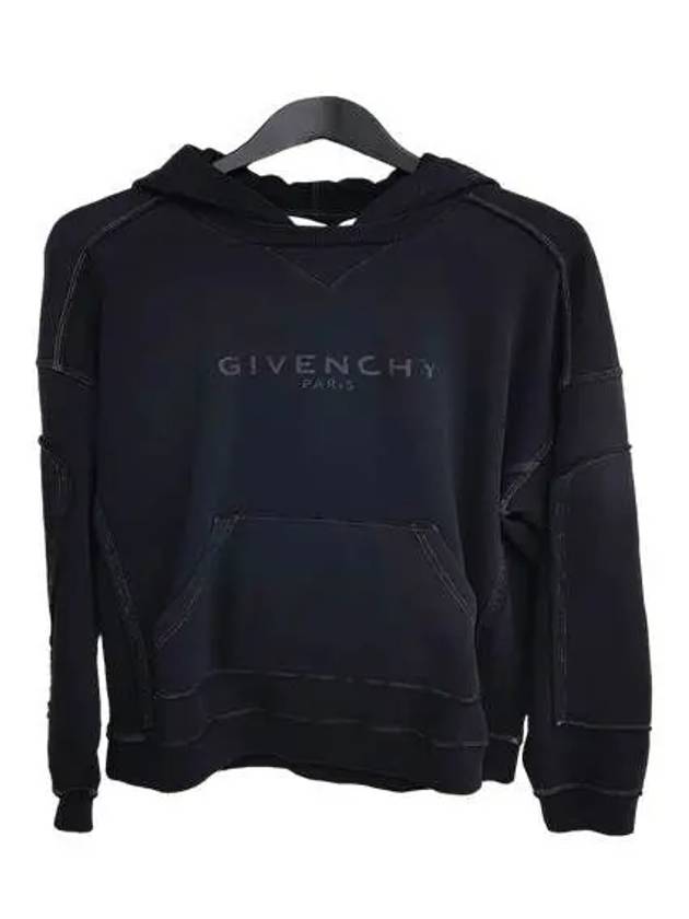 Paris Logo Hoodie Black - GIVENCHY - BALAAN 2