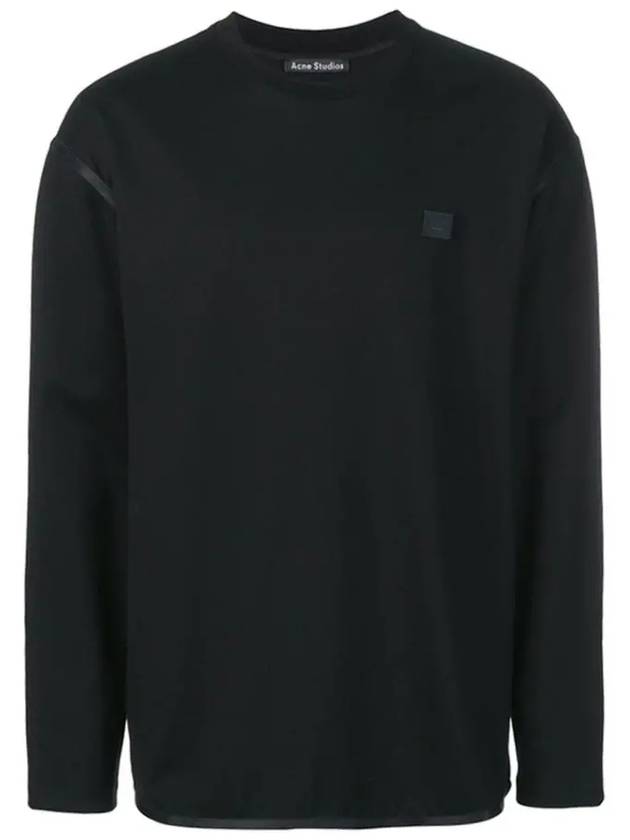 Women's Fairview Face Crew Neck Sweatshirt Black - ACNE STUDIOS - BALAAN 3