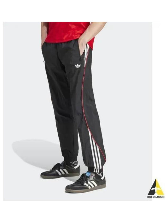 adidas Premium Track Pants Black Scarlet IX7347 - ADIDAS - BALAAN 1