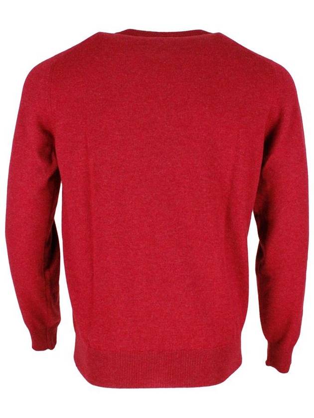 Cashmere Crew Neck Knit Top Red - BRUNELLO CUCINELLI - BALAAN 4