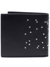 Studded Skull Bifold Half Wallet Black - ALEXANDER MCQUEEN - BALAAN 5