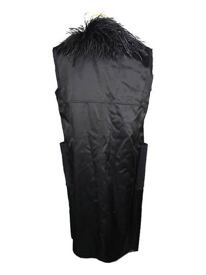 Dries Van Noten Black Pure Wool Long Vest 66 - DRIES VAN NOTEN - BALAAN 2