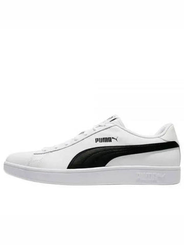 Smash V2 Leather Low Top Sneakers White - PUMA - BALAAN 1