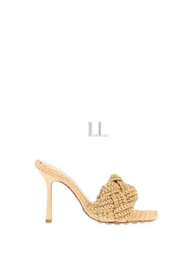 Lido Intrecciato Raffia Mule Beige - BOTTEGA VENETA - BALAAN 2