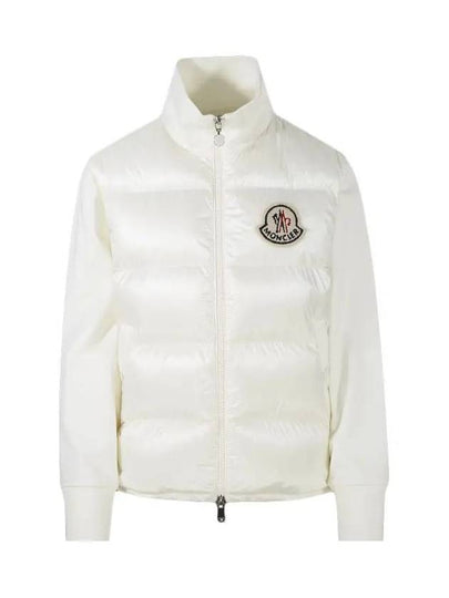 Big Logo Patch Mix Knit Padded Jacket Ivory 8G000 14 89A2Y 034 - MONCLER - BALAAN 2