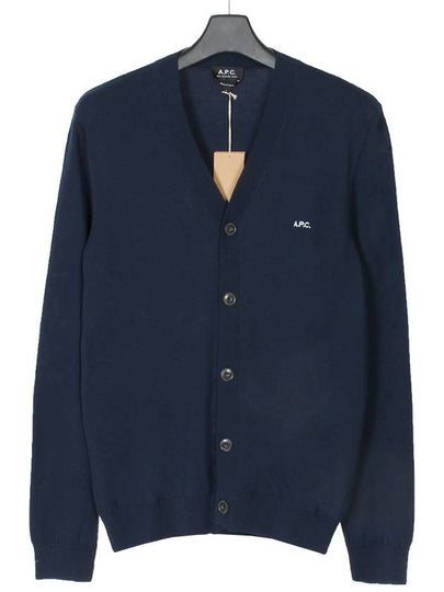 Cotton Curtis Cardigan Navy - A.P.C. - BALAAN 2