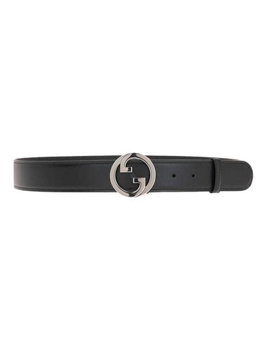 Blondie Leather Belt Black - GUCCI - BALAAN 1