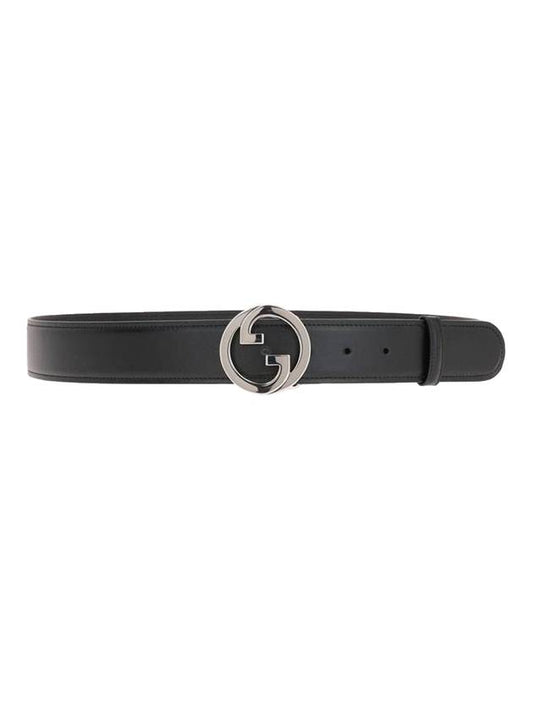 Blondie Leather Belt Black - GUCCI - BALAAN 1