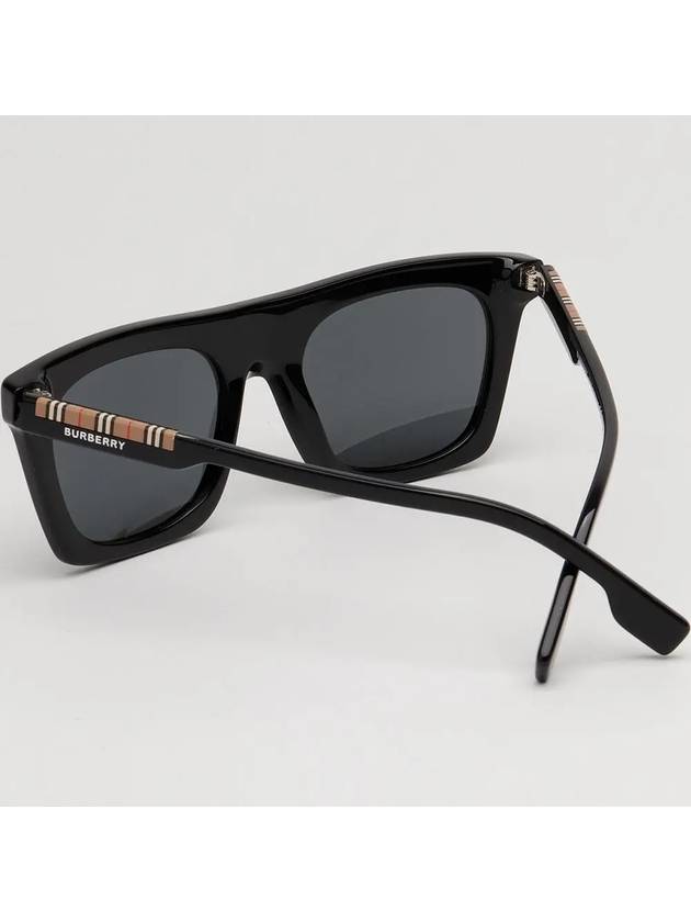 Eyewear Rectangular Sunglasses Black - BURBERRY - BALAAN 4