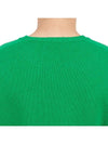 Crew Neck Lambswool Knit Top Green - DRUMOHR - BALAAN 8