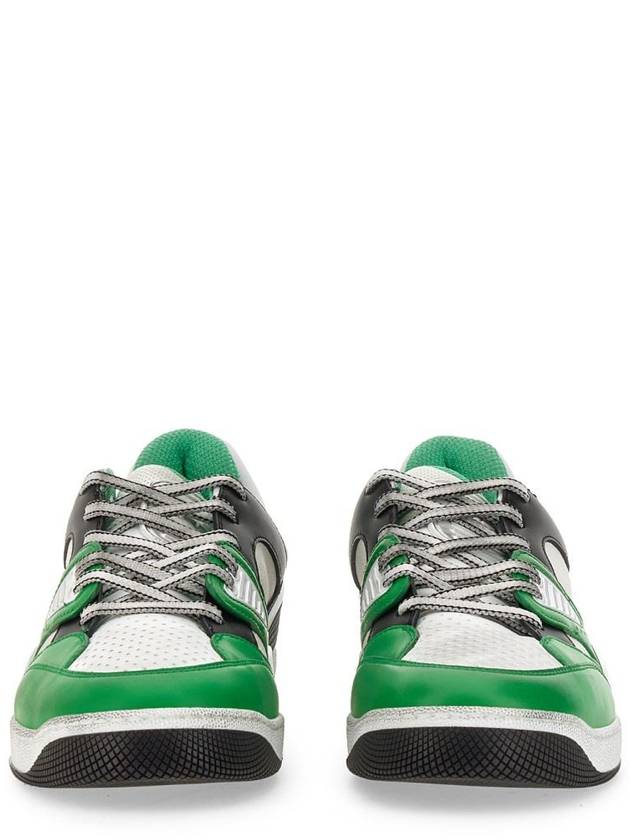 Men's Basket Low Top Sneakers Green - GUCCI - BALAAN 5