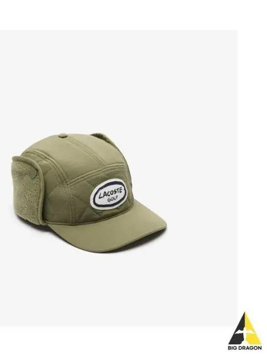 golf quilted hat khaki - LACOSTE - BALAAN 1