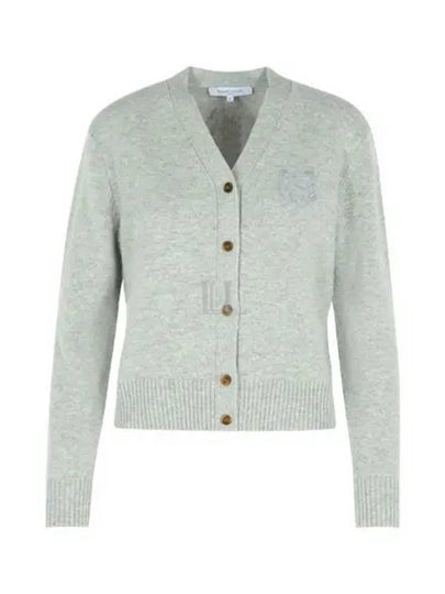 Embroidery Bold Fox Head Cardigan Grey - MAISON KITSUNE - BALAAN 2