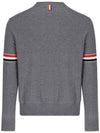 Men's Wool Relaxed Pullover Knit Top Med Grey - THOM BROWNE - BALAAN 3