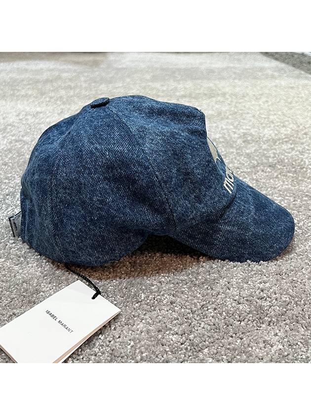 Tyron Logo Ball Cap Blue - ISABEL MARANT - BALAAN 4