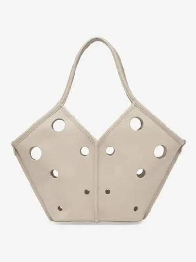 Mini Calella Perforated Cut Out Tote Bag Cream - HEREU - BALAAN 2