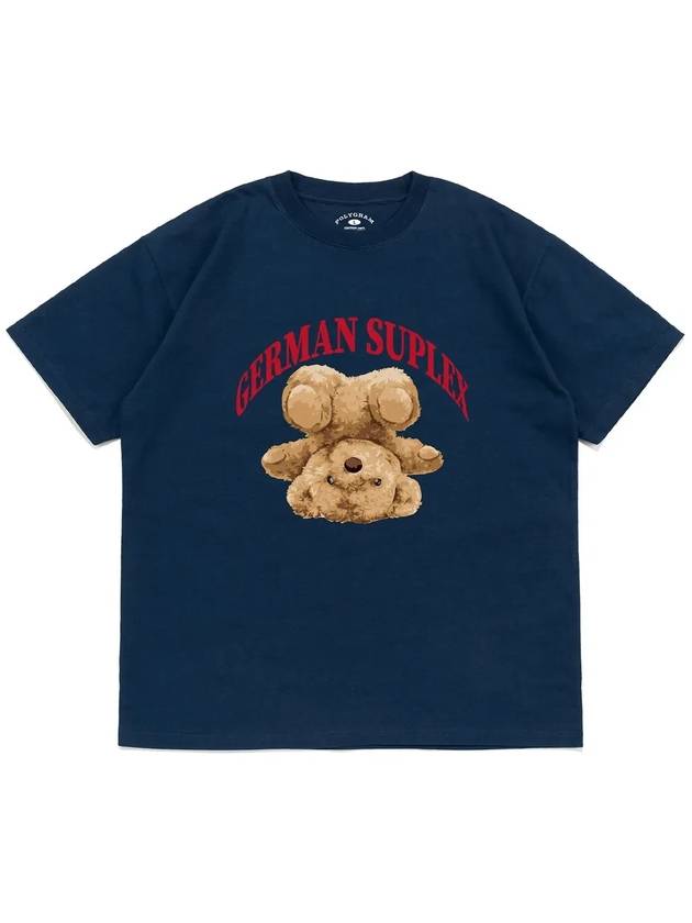 SUPLEX BEAR T SHIRTS DARK BLUE - POLYGRAM - BALAAN 4