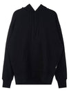 Back Logo Kangaroo Pocket Hood Black - MSGM - BALAAN 1