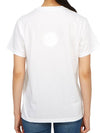 Graphic Print Short Sleeve T-Shirt White - CHLOE - BALAAN 5